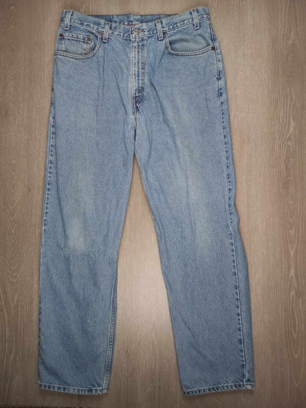 Levis Men Vintage Jeans 901 Relaxed Fit Straight Leg Light Wash 36x30 (34x30)